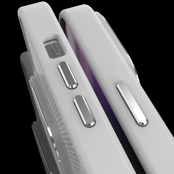 Чохол TPU+PC Carbon Mirage with MagSafe для Apple iPhone 15 Pro Max (6.7") Grey | Зображення 4