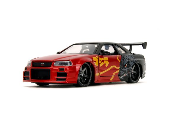 Игровая металлическая машинка Godzilla Нисан GTR | Зображення 4