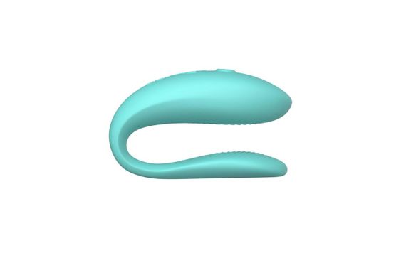 Вібратор для пар We-Vibe SYNC Lite Aqua — гнучкий, керування We-Connect, Bluetooth, водонепроникний, магнітна зарядка | Зображення 2