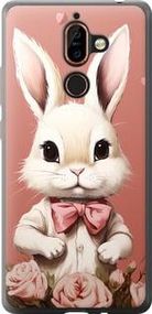 Чохол на Nokia 7 Plus Зайчик із пластику FCh_005610