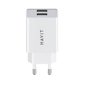 Зарядное устройство сетевое 2USB 3,0A белый Havit HV-UC003B
