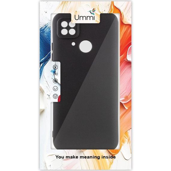 Чохол Silicone Cover Ummi Lakshmi Full Camera (AA) для Xiaomi Redmi 10C Чорний / Black | Зображення 1