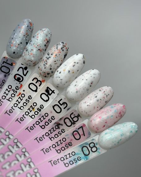База для гель-лаку Toki-Toki Terazzo Base TR04 с поталью 5мл | Зображення 3