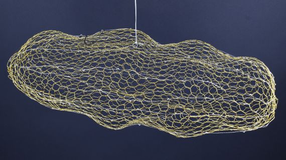 Люстра світлодіодна підвісна LED світильник для квартири на стелю лед 27655 Золото 25-200х50х120 см. | Зображення 2