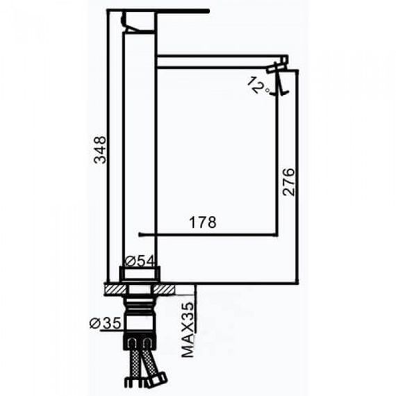 Змішувач для умивальника Frap F10802-2 | Зображення 1
