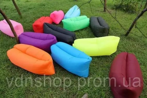 Ламзак надувной диван гамак матрас лежак Lamzac для отдыха, пляжа, природы 200х60 см | Зображення 1