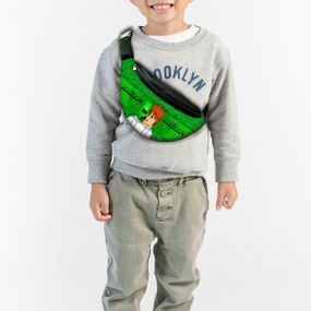 Сумка-бананка майнкрафт "Minecraft" з принтом, 32х15см, дитяча, молодіжна (00120)