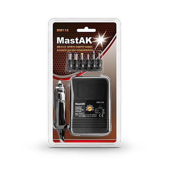 Універсальний автомобільний блок живлення MastAK MW-118 (3v-12v 2000mA) | Зображення 2