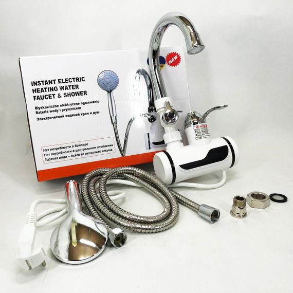 Водонагрівачі проточні електричні з душем, Водонагрівач з душем та краном проточний нагрівач JN-52 | Зображення 9