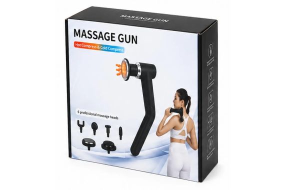 Перкуссионный массажер MASSAGE GUN TV-SH-11 • Массажный пистолет для мышц тела, спины, рук и ног для домашнего массажа | Зображення 3