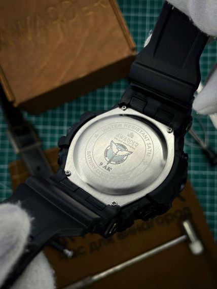 Чоловічий Тактичний годинник Awarder 004 Тризуб золото Black 1202-0119 | Зображення 2