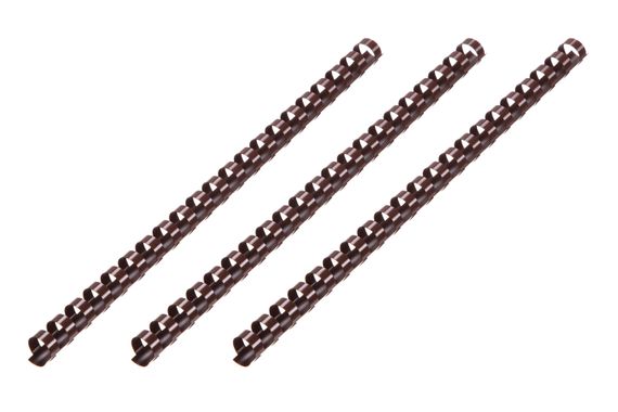 Пластикові пружини для біндера 2E , 19мм, chocolate 100pcs (2E-PL19-100CH)