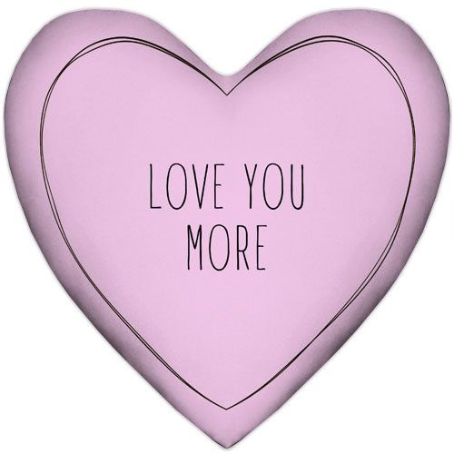 Подушка серце XXL Love you more 57x57 см (6PS_21L001)