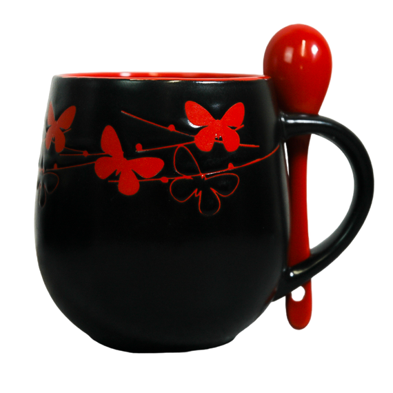 Чашка Краски ночи с ложкой VT-C-259450 Vittora 450мл | Зображення 1