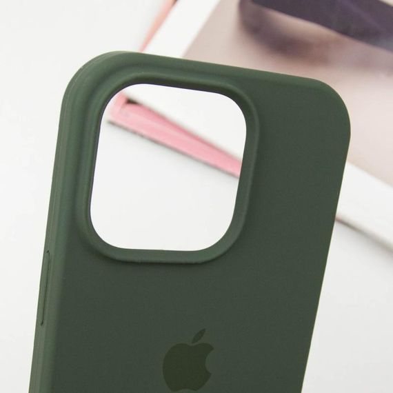 Чохол Silicone Case Full Protective (AA) для Apple iPhone 16 Pro Max (6.9") Зелений / Cyprus Green | Зображення 4