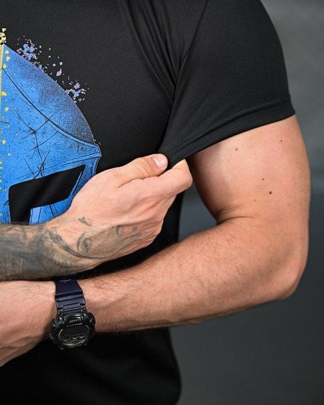 Тактична фуфайка для відведення поту Spartan black ПП4685 | Зображення 3