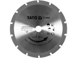 Диск пиляльний по дереву з цвяхами 185х2.4x20мм 14 зубців YATO YT-60628