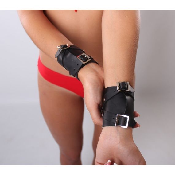 Наручники HC1B Candy Hero, екошкіра, чорні | Зображення 3