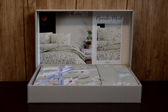 Постільна білизна First Choice Homesko Ranforse 200 х 220 см Nevada Mint | Зображення 1