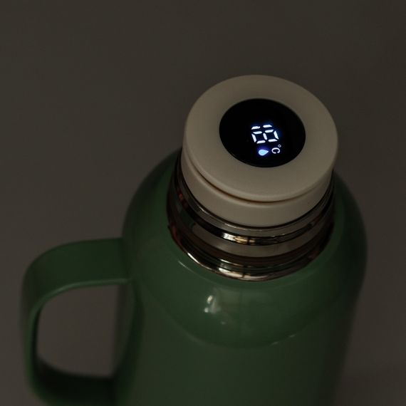 Термос Vacuum з датчиком температури на 820 мл м'ятний HP-14-55M | Зображення 4