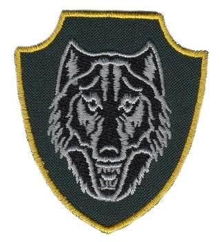 Шеврон Волк 6,5*5,5см