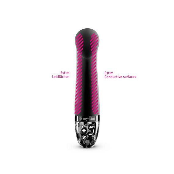 Вібратор для точки G з електростимуляцією Mystim Right on Ron Black Edition | Зображення 3