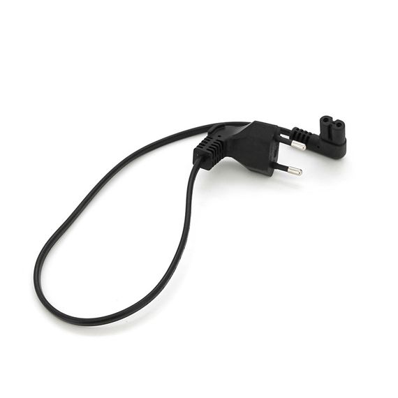 Кабель питания 0.5m, 0.5mm, PC-184/2 CEE7/16-C7 2 pin, Black | Зображення 1