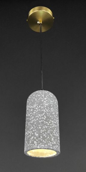 Люстра підвісна на 1 лампочку 27697 Латунь 25-180х10х10 см. | Зображення 4