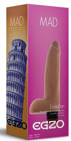 Вібратор EGZO Ciberskin V002 ( 20 см х 4,7 см ) Sex Aura | Зображення 4