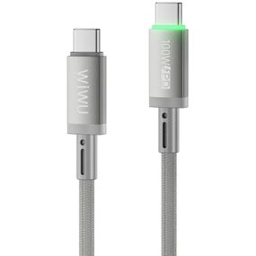 Дата кабель WIWU C084 Maglink Type-C to Type-C 100W (1m) Grey