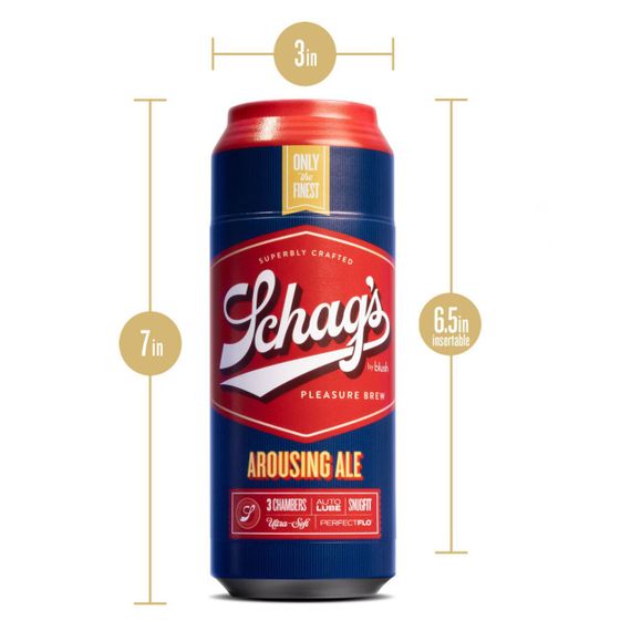 Мастурбатор – банка пива Blush Schag's Arousing Ale Masturbator – Frosted, самозмащуваний, вакуум | Зображення 5