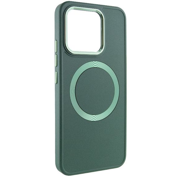 TPU чохол Bonbon Metal Style with MagSafe для Xiaomi Redmi Note 13 Pro 4G / Poco M6 Pro 4G /Note 14S Зелений / Army Green