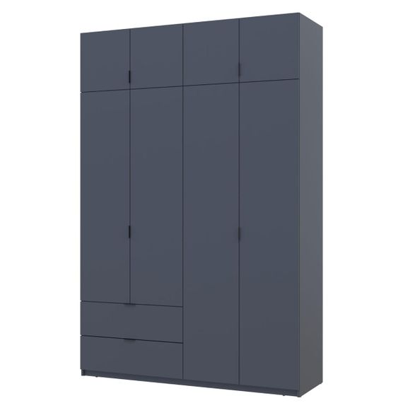 Шкаф распашной с антресолью Doros Лукас 160х50х240 см Графит (DRS-011194) | Зображення 4