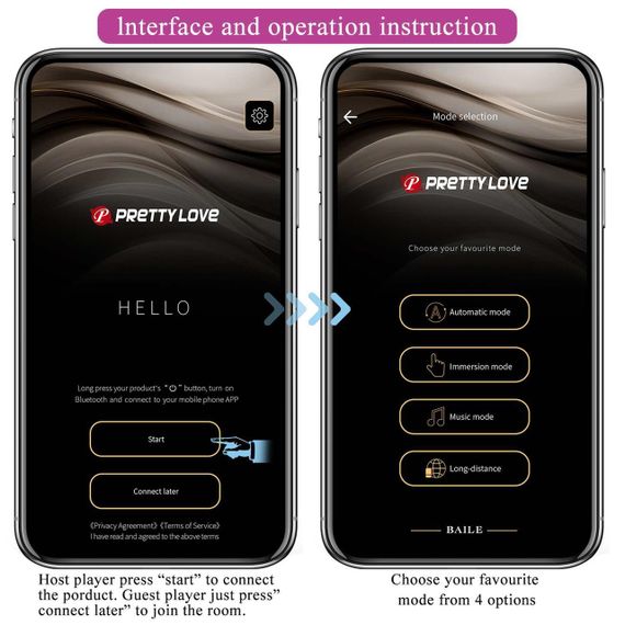 Вібростимулятор PRETTY LOVE - Klay, 10 vibration functions 10 thrusting settings Mobile APP remote c Sex Aura | Зображення 1