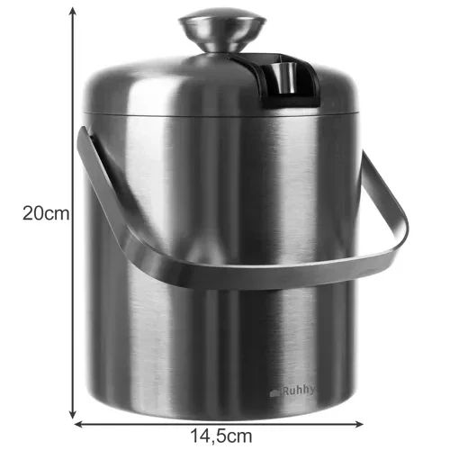 Відро для льоду — щипці + ложка Ruhhy 21159 | Зображення 3