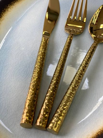 Ніж столовий Olens Денмарк 102-1166 24 см золотистий | Зображення 1