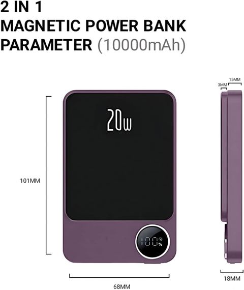 Беспроводной Power Bank MagSafe 20 000 mAh для телефона ∙ Зарядное устройство Power Bank MagSafe 20 000 mAh | Зображення 3