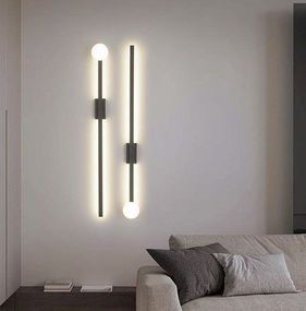 Бра LED 26637 Чорний 8х80х80 см.