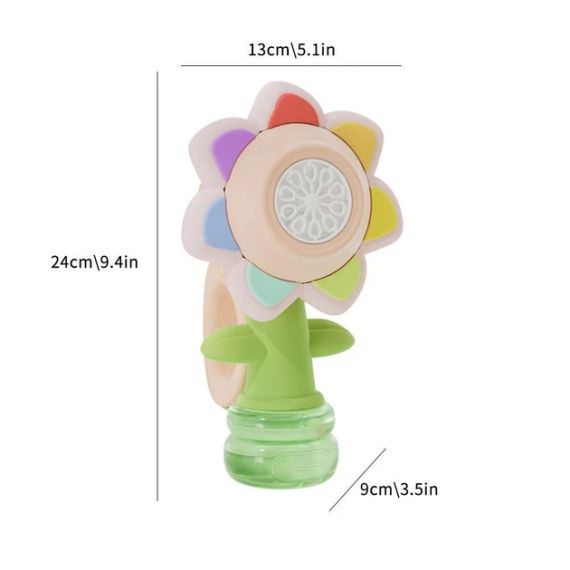 Генератор мыльных пузырей в форме подсолнуха с подсветкой Seven COLOR FLOWER | Зображення 8