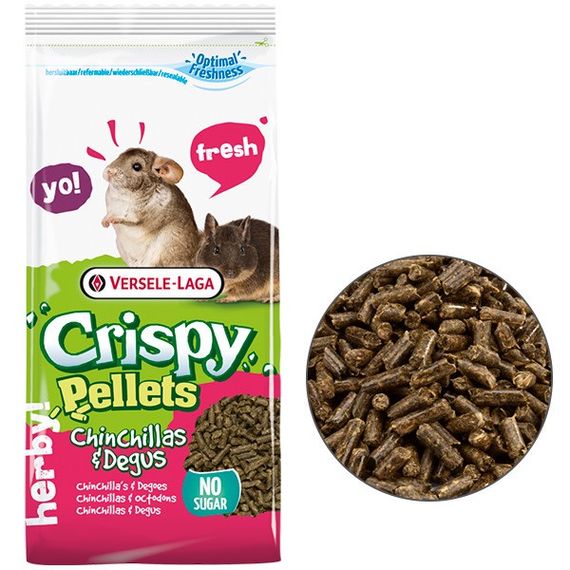 Versele-Laga Crispy Pellets Chinchilla & Degus корм для шиншил та дегу, 1 кг