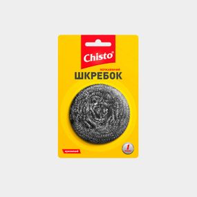 Chisto скребок нержавіючий металевий спіральний 1шт