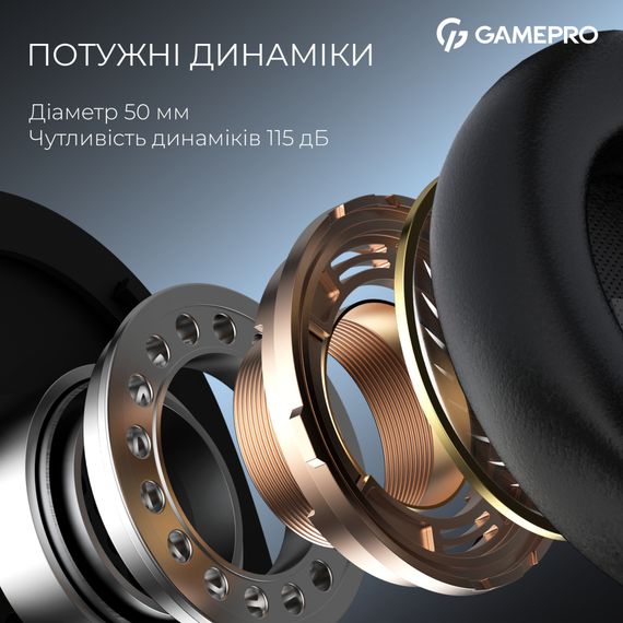 Навушники GamePro Asgard Skadi Wireless Black (HSW191B) | Зображення 9