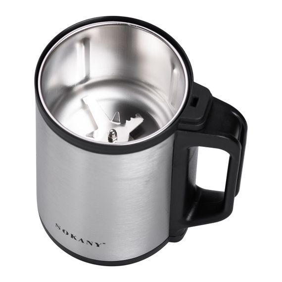 Кавомолка електрична 300 Вт автоматична 140 г для дрібного помолу із нержавіючої сталі Sokany SK-04021 | Зображення 4