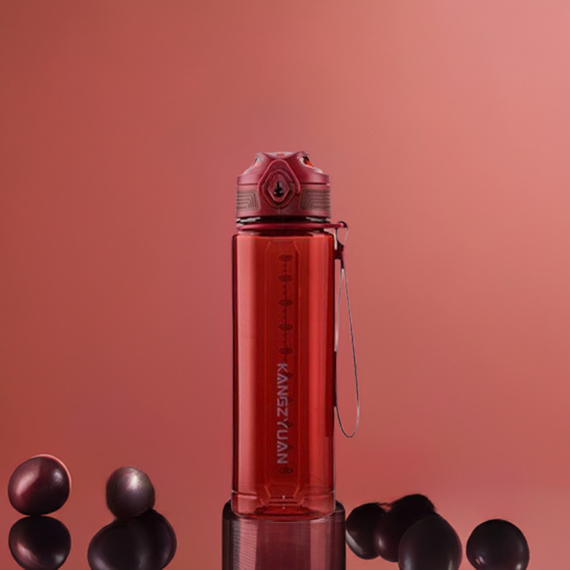 Бутылка KANGZYUAN 500 мл - Красная Tritan BPA-free, ударопрочная, спортивная с герметичной крышкой | Зображення 7
