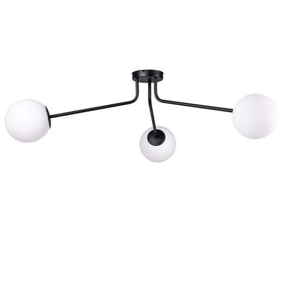 Люстра стельова (світильник) Opal 1803 Чорний, Atmolight