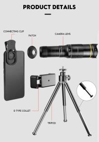 32х профессиональный телескоп Монокуляр HD Зум телефон объектив камера телеобъектив со штативом