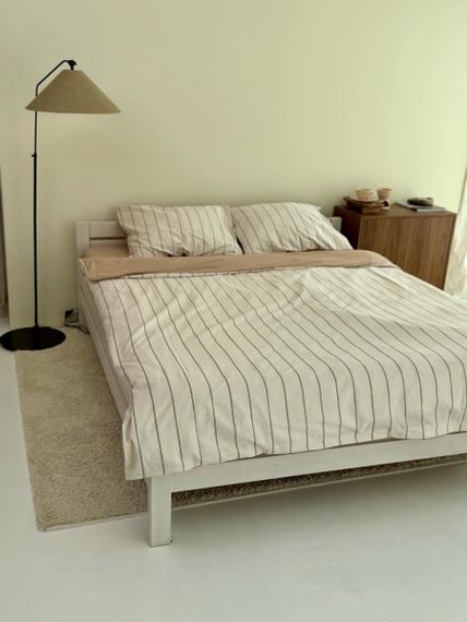 Постільна білизна полуторна Dushka Home Сатин 21656 160х215 см