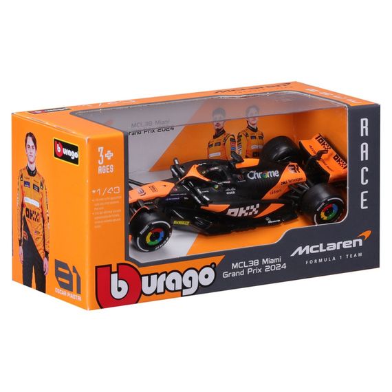 Автомодель MCLAREN F1 MCL38 (2024) Bburago 18-38214 масштаб 1:43 | Зображення 4