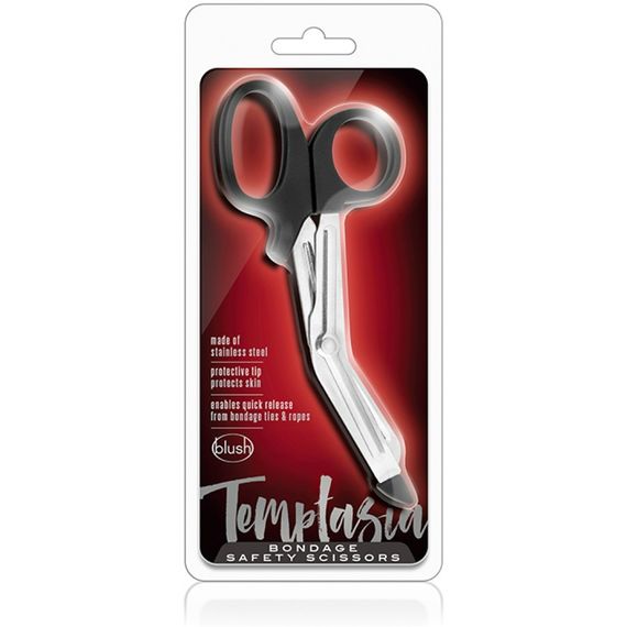 Ножиці для стрейч стрічки TEMPTASIA BONDAGE SAFETY SCISSORS Sex Aura | Зображення 1