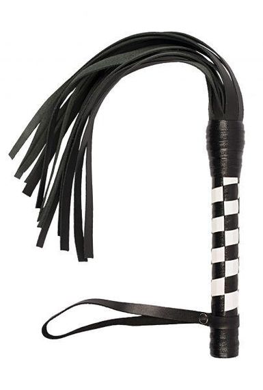Флогер VIP Leather Flogger, B&W Sex Aura